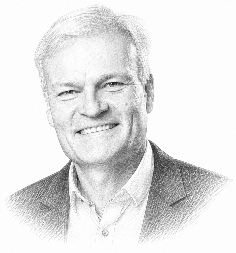 Portraitzeichnung von Dr. Adrian Krahn